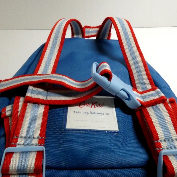 NWT Backpack Cath Kids London Tote Carrier Small Bag Blue Red Adjustable Straps - Picture 13 of 16